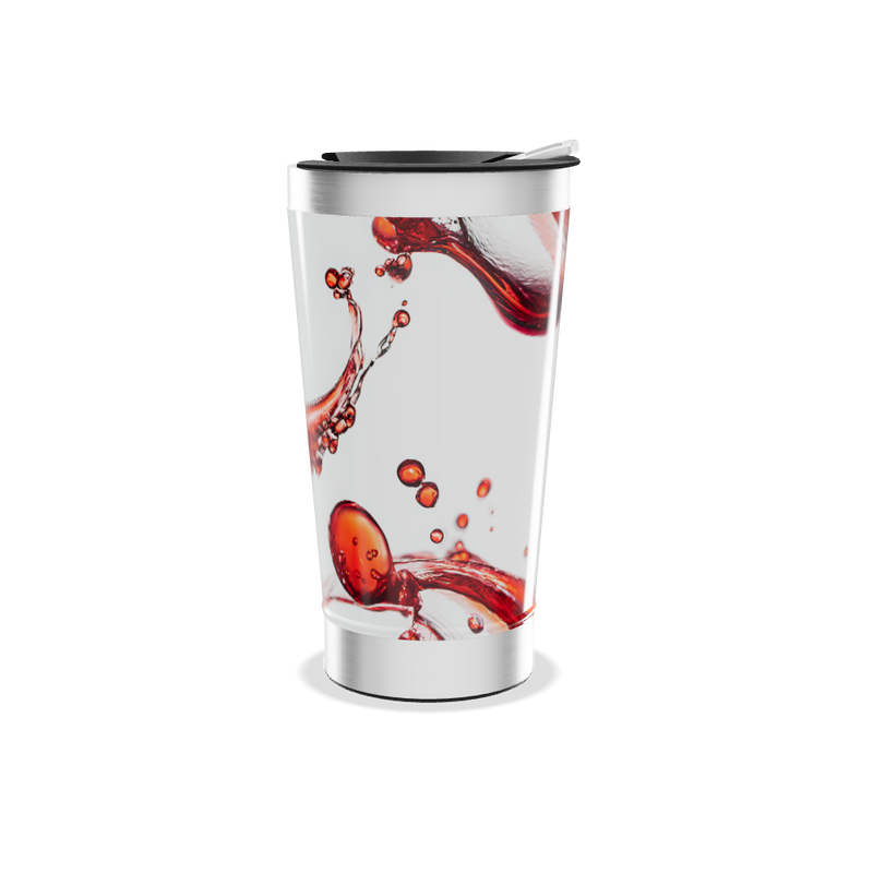 Copo Térmico - Branco com Estampa Fluida