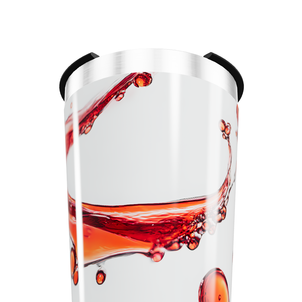 Copo Térmico - Branco com Estampa Fluida