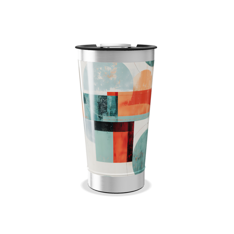 Copo Térmico - Estampa Geométrica Colorida