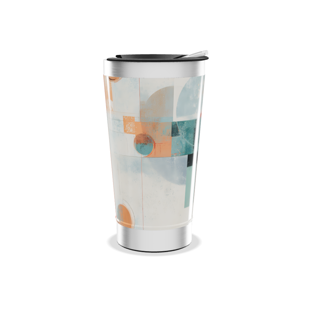 Copo Térmico - Estampa Geométrica Colorida