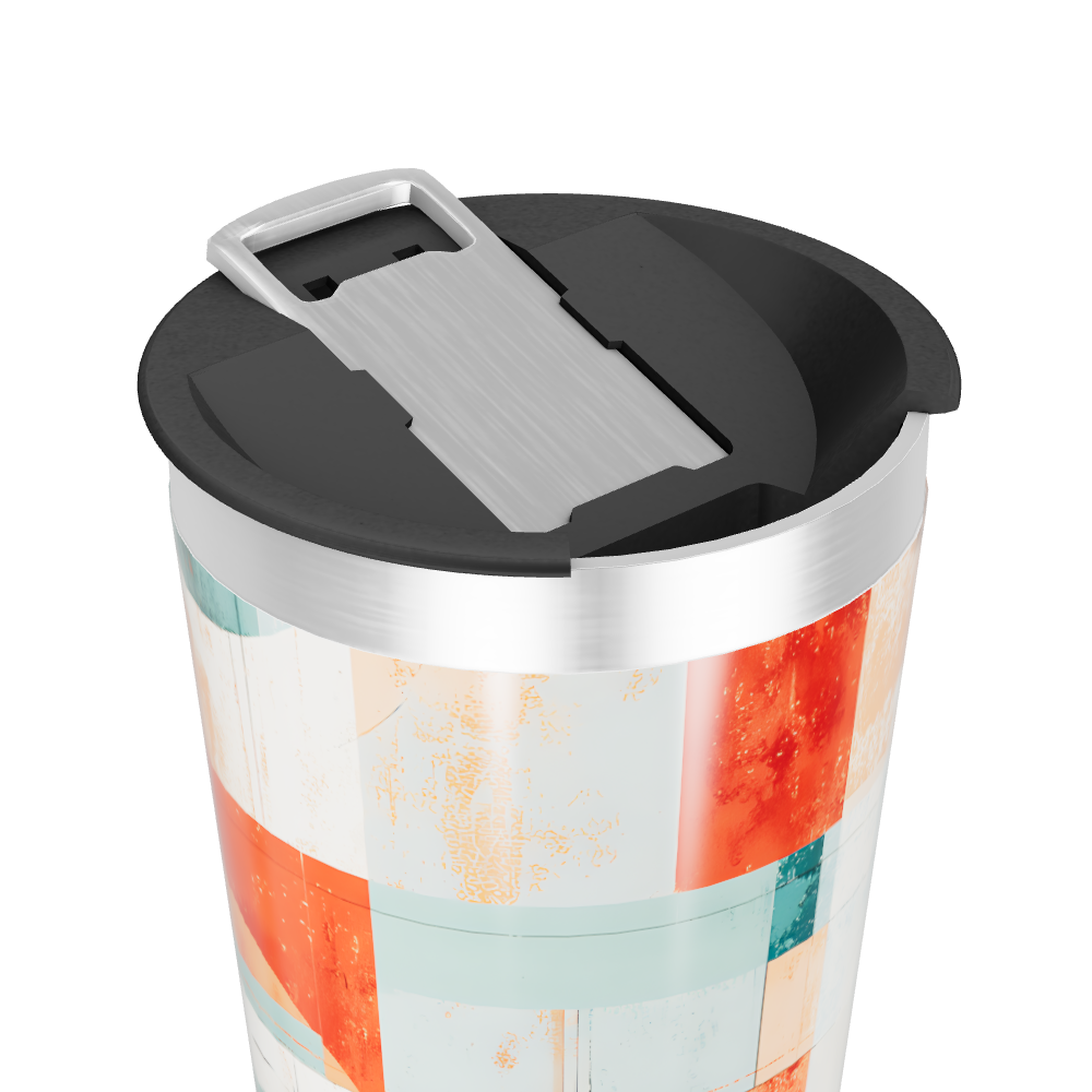 Copo Térmico - Estampa Geométrica Colorida