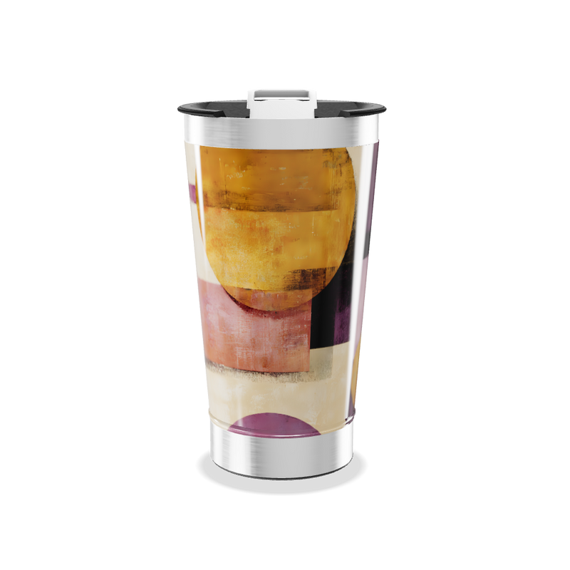 Copo Térmico - Estampa Abstrata Colorida