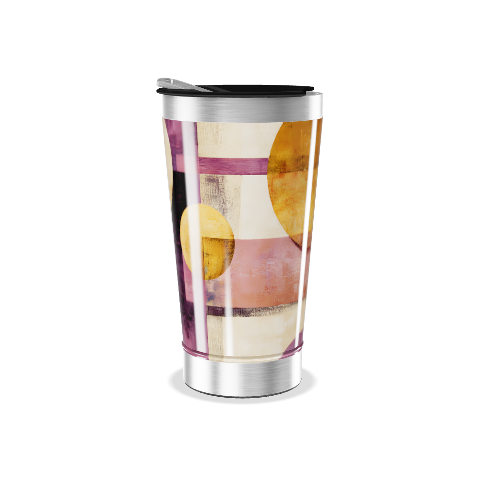 Copo Térmico - Estampa Abstrata Colorida
