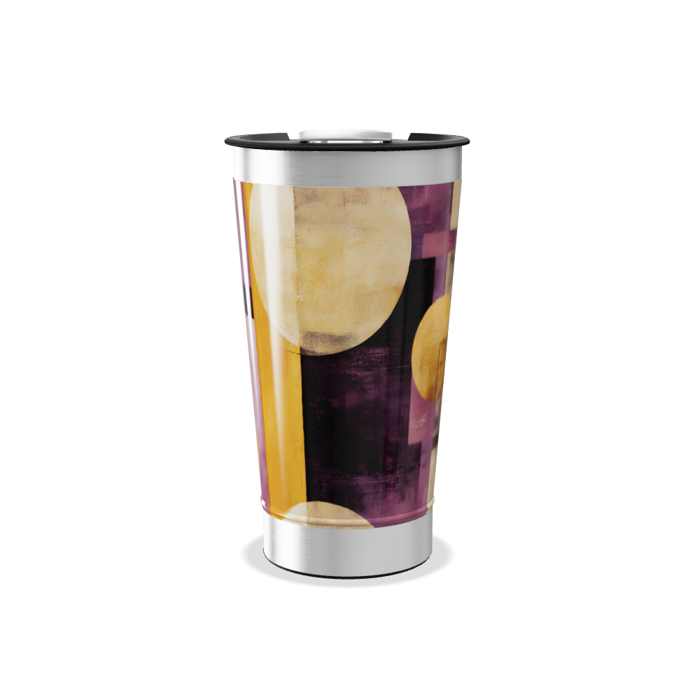 Copo Térmico - Estampa Abstrata Colorida