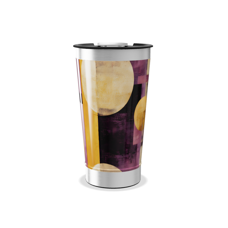 Copo Térmico - Estampa Abstrata Colorida