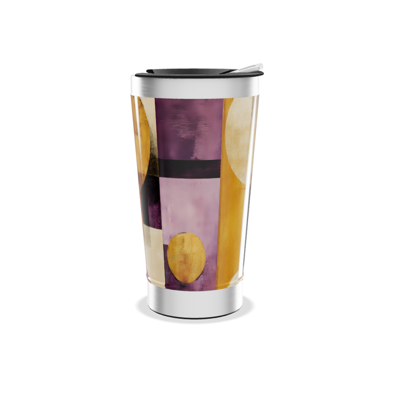 Copo Térmico - Estampa Abstrata Colorida