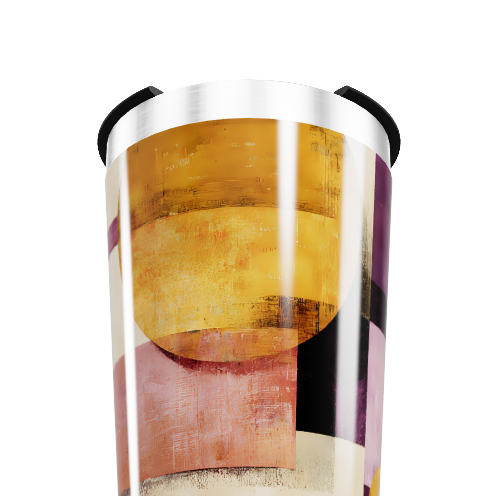 Copo Térmico - Estampa Abstrata Colorida