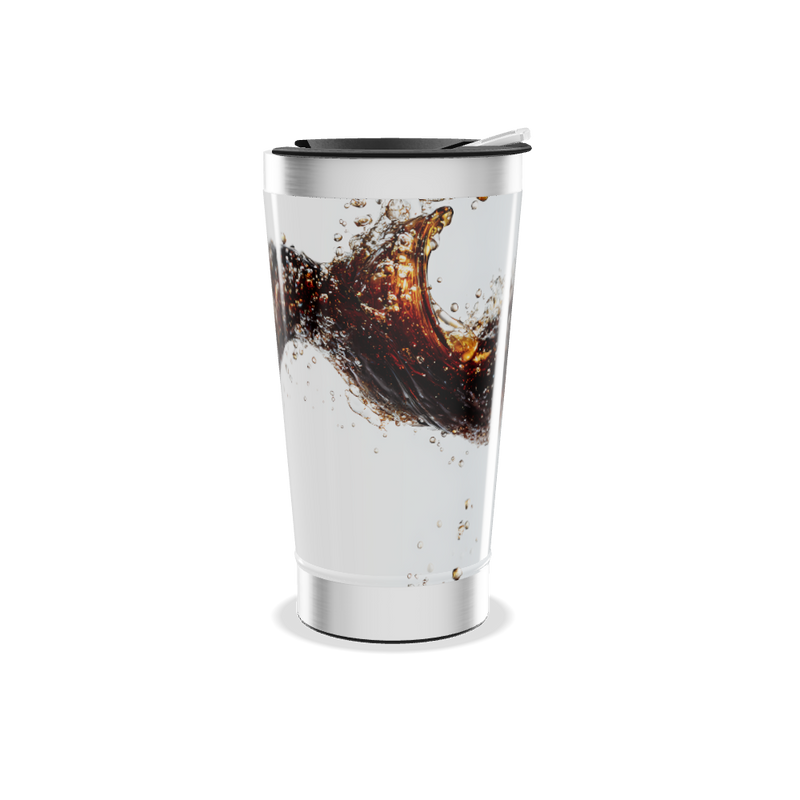 Copo Térmico - Branco com Estampa de Bebida