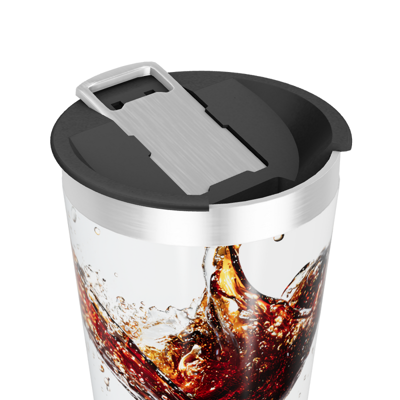 Copo Térmico - Branco com Estampa de Bebida