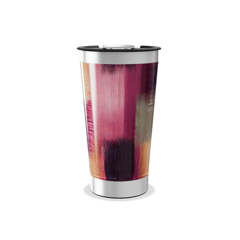 Copo Térmico - Estampa Abstrata Colorida