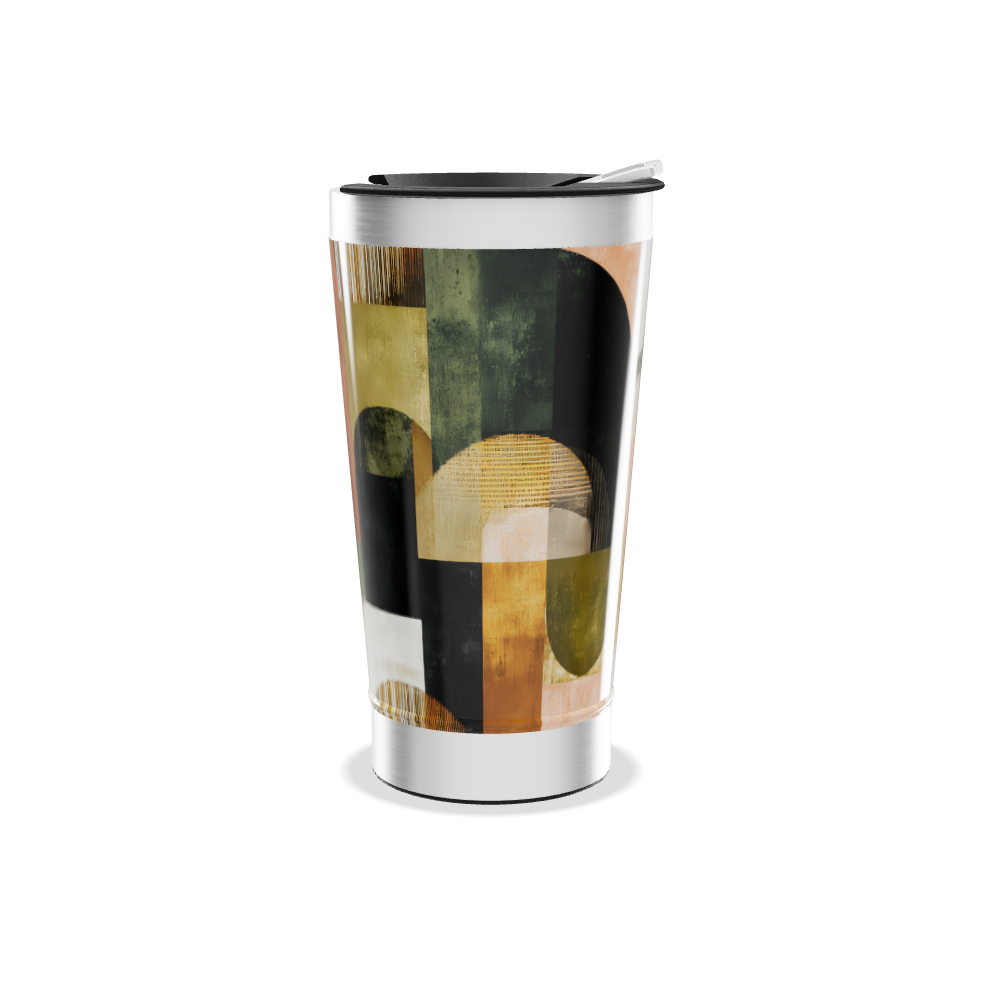 Copo Térmico - Estampa Abstrata Colorida
