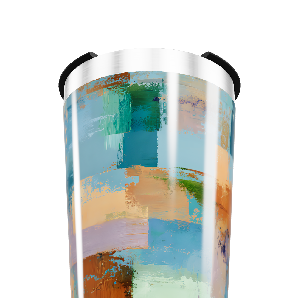 Copo Térmico - Estampa Colorida Abstrata