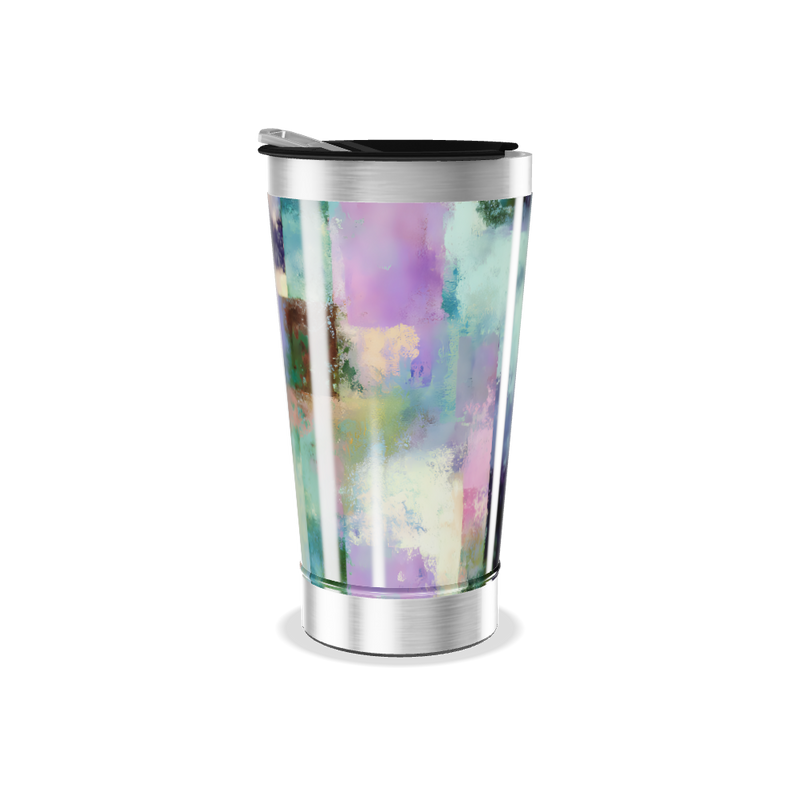 Copo Térmico - Estampa Abstrata Colorida