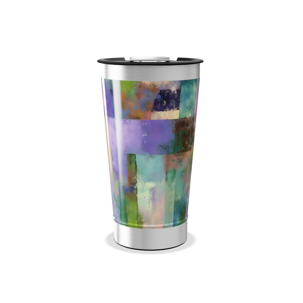 Copo Térmico - Estampa Abstrata Colorida