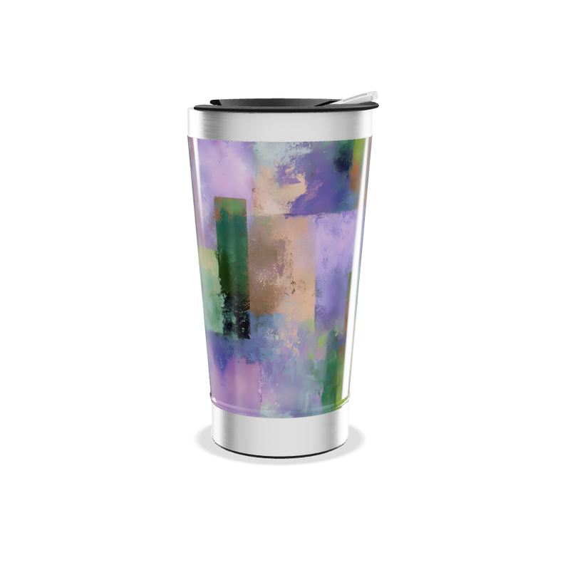 Copo Térmico - Estampa Abstrata Colorida