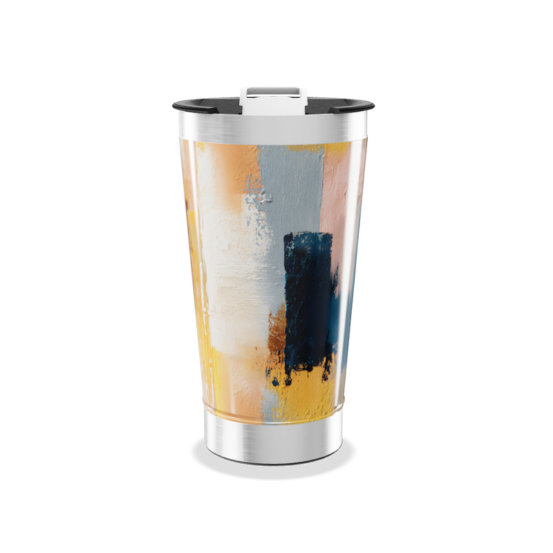 Copo Térmico - Abstrato Colorido Inox