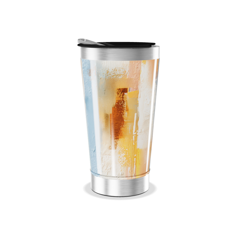 Copo Térmico - Abstrato Colorido Inox