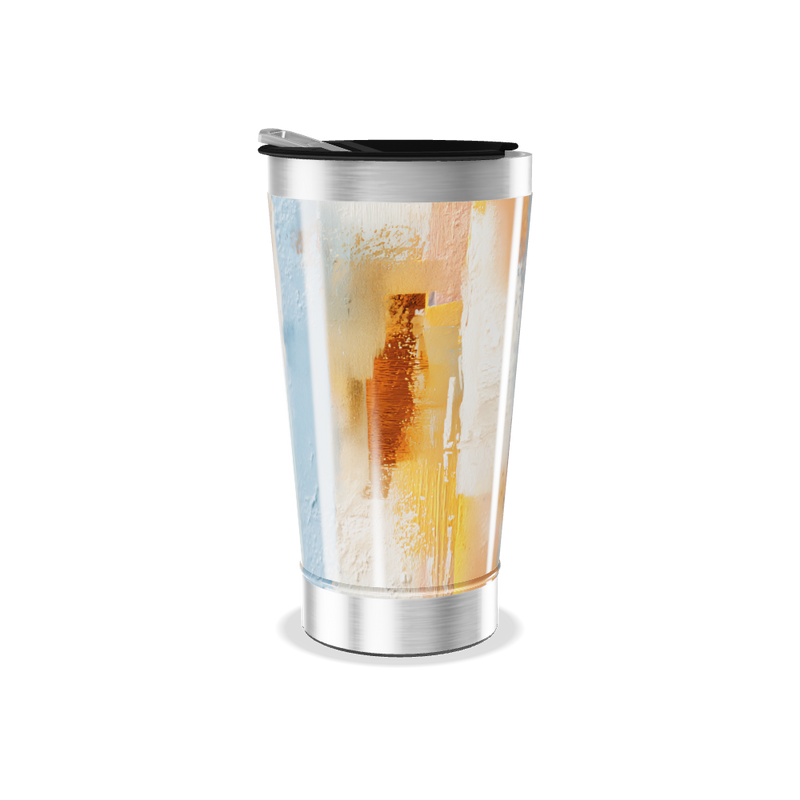 Copo Térmico - Abstrato Colorido Inox