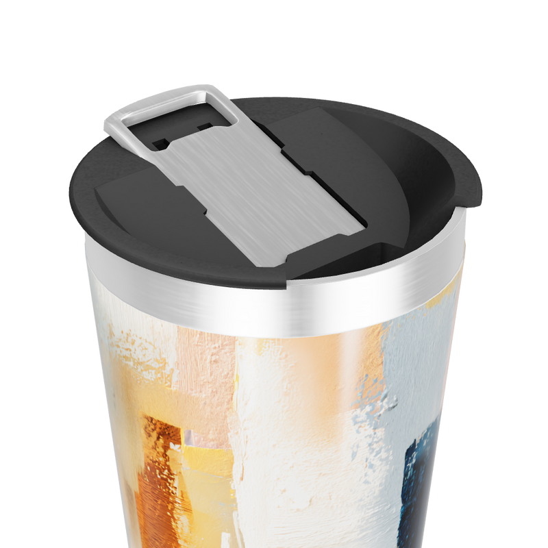 Copo Térmico - Abstrato Colorido Inox