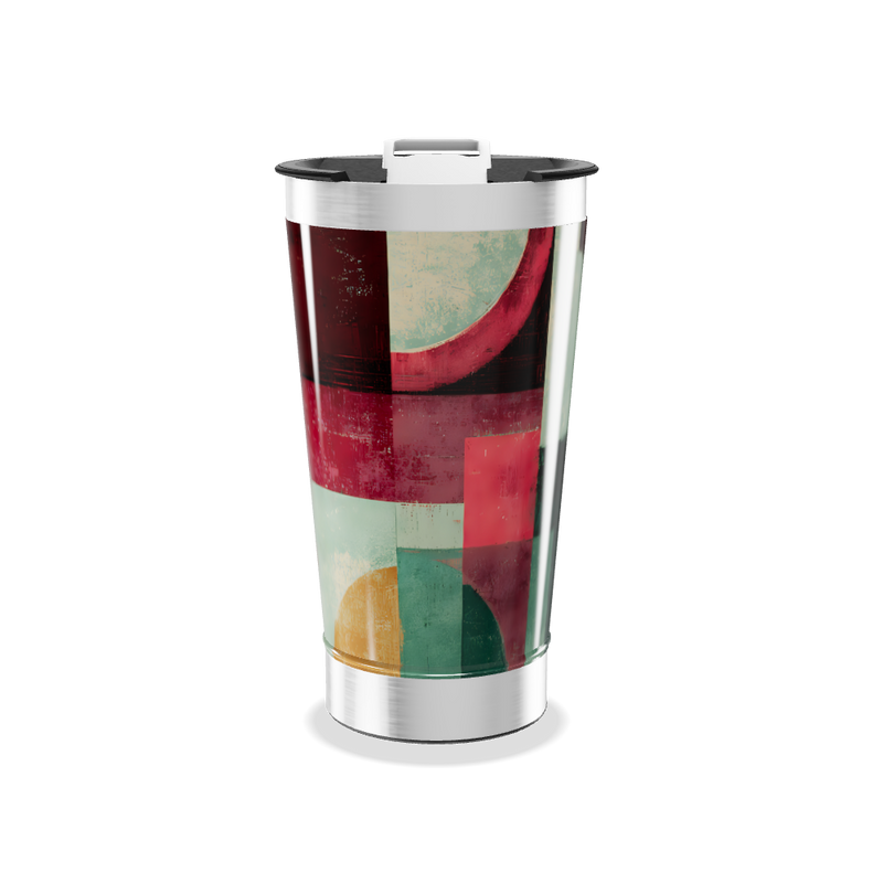 Copo Térmico - Estampa Geométrica Colorida