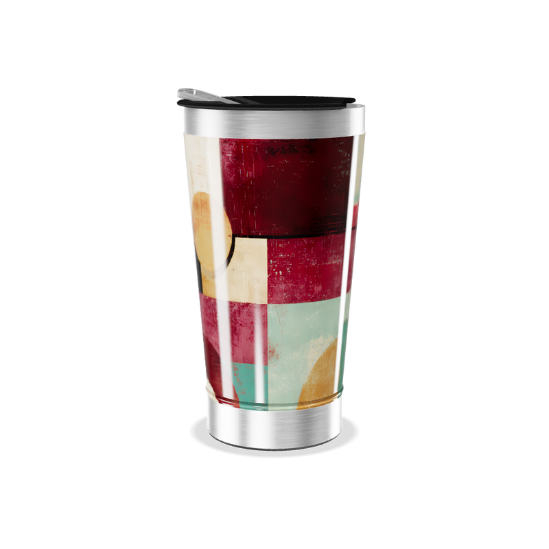 Copo Térmico - Estampa Geométrica Colorida
