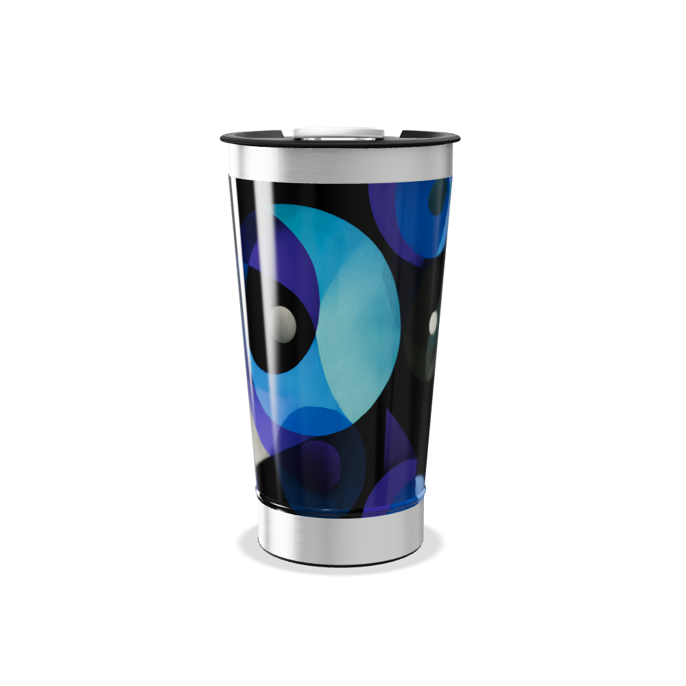 Copo Térmico - Estampa Abstrata Colorida