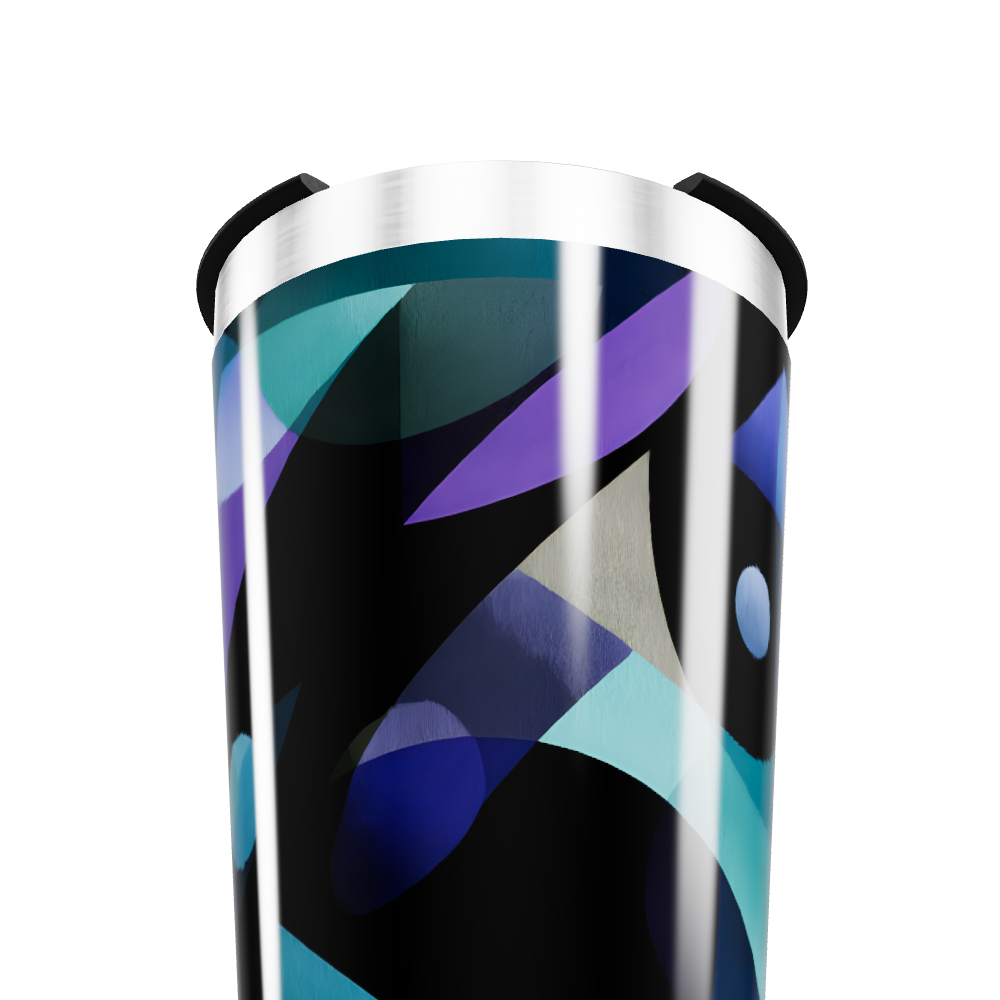 Copo Térmico - Estampa Abstrata Colorida