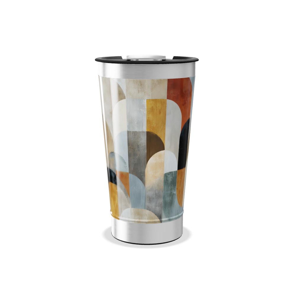 Copo Térmico - Estampado Multicolor Geométrico