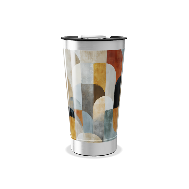 Copo Térmico - Estampado Multicolor Geométrico