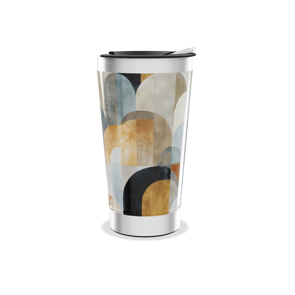 Copo Térmico - Estampado Multicolor Geométrico