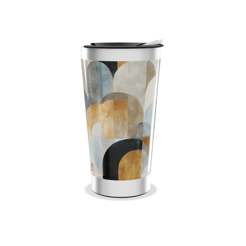 Copo Térmico - Estampado Multicolor Geométrico