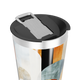 Copo Térmico - Estampado Multicolor Geométrico