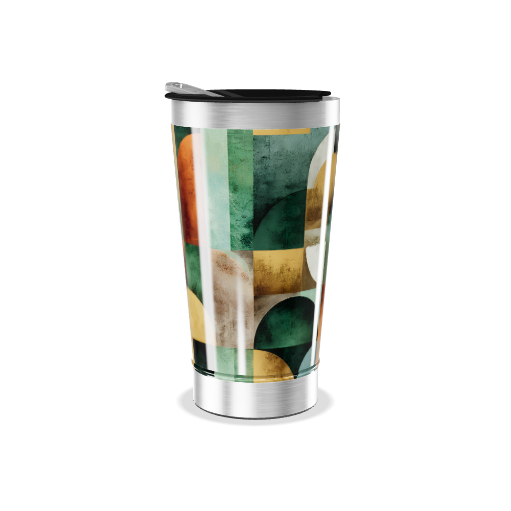 Copo Térmico - Estampa Geométrica Colorida