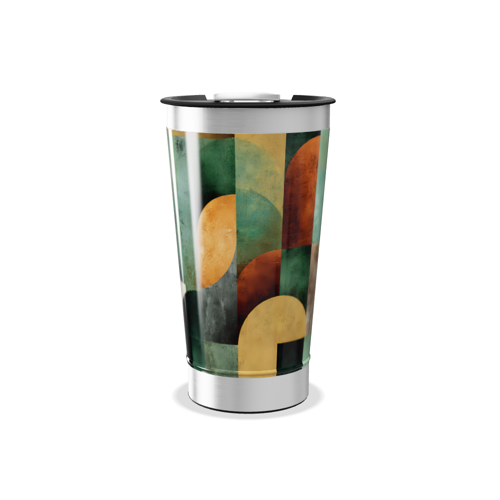 Copo Térmico - Estampa Geométrica Colorida