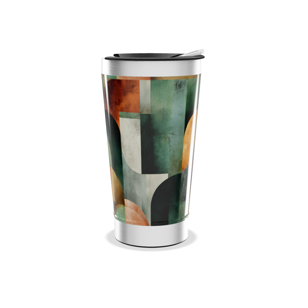 Copo Térmico - Estampa Geométrica Colorida
