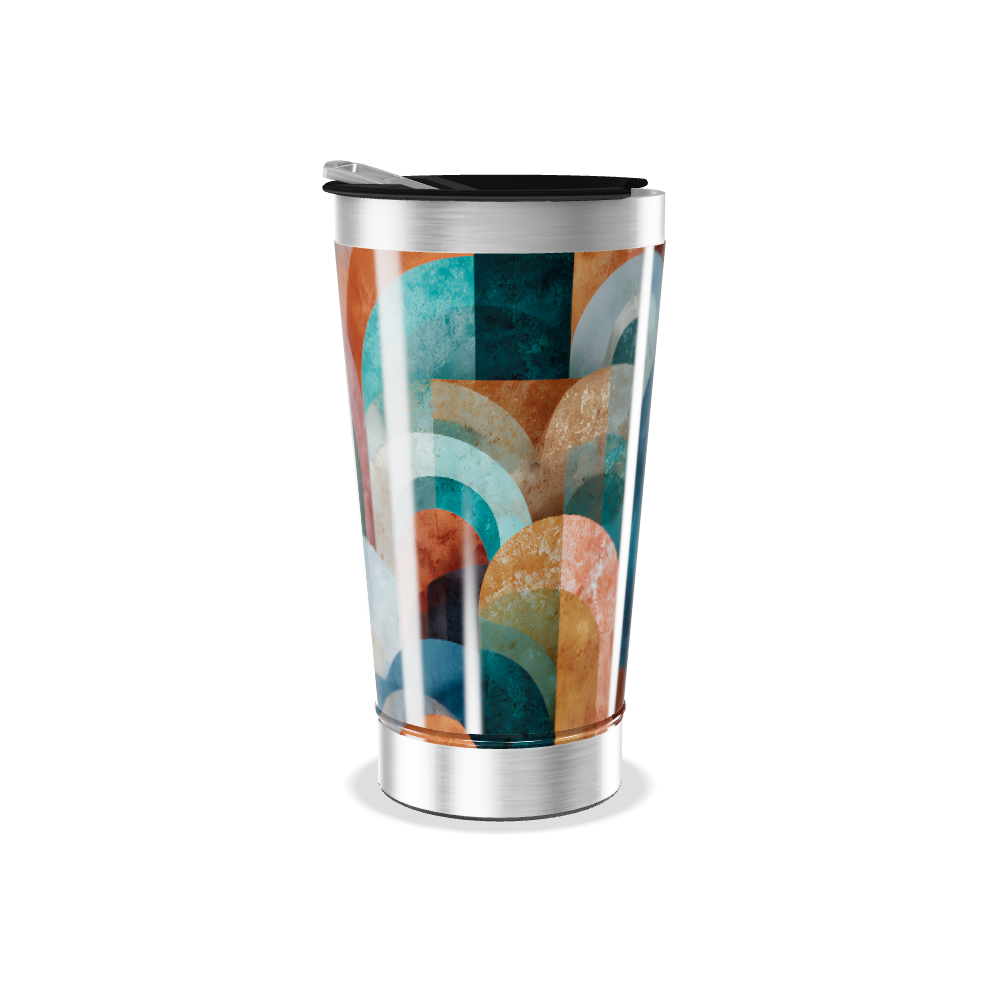 Copo Térmico - Estampado Arcos Coloridos