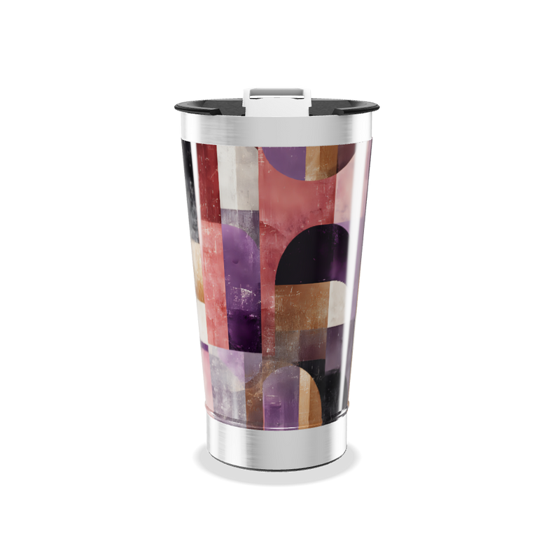 Copo Térmico - Estampa Geométrica Colorida