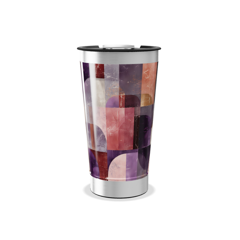 Copo Térmico - Estampa Geométrica Colorida
