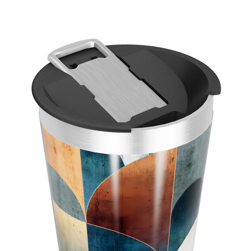 Copo Térmico - Estampa Abstrata Colorida