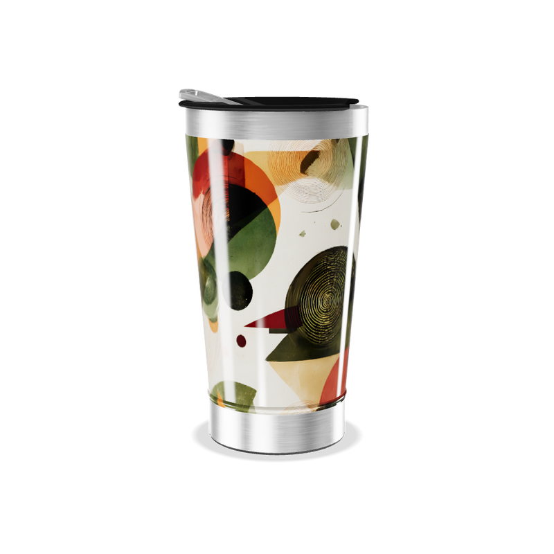 Copo Térmico - Estampa Geométrica Colorida