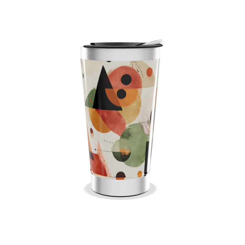 Copo Térmico - Estampa Geométrica Colorida