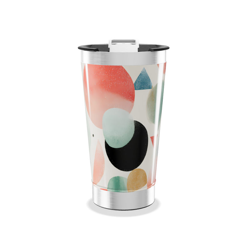Copo Térmico - Estampa Geométrica Colorida