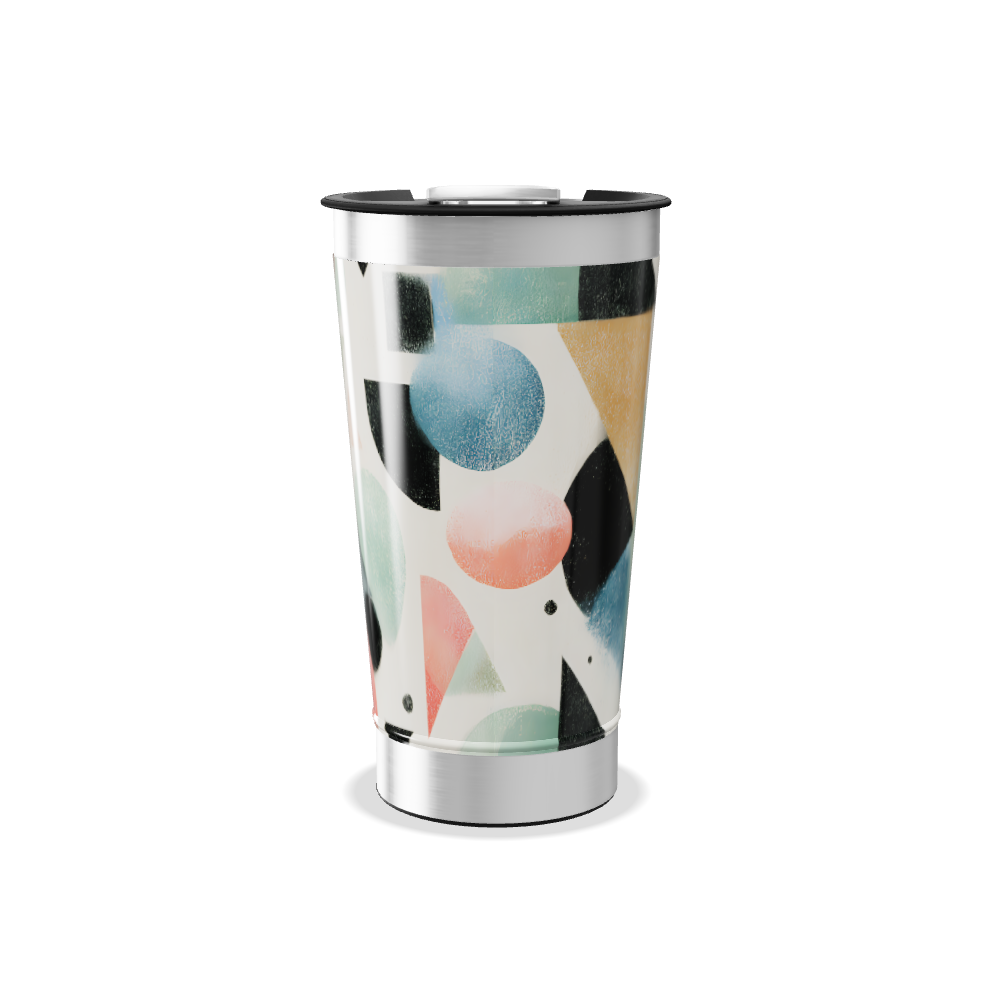 Copo Térmico - Estampa Geométrica Colorida