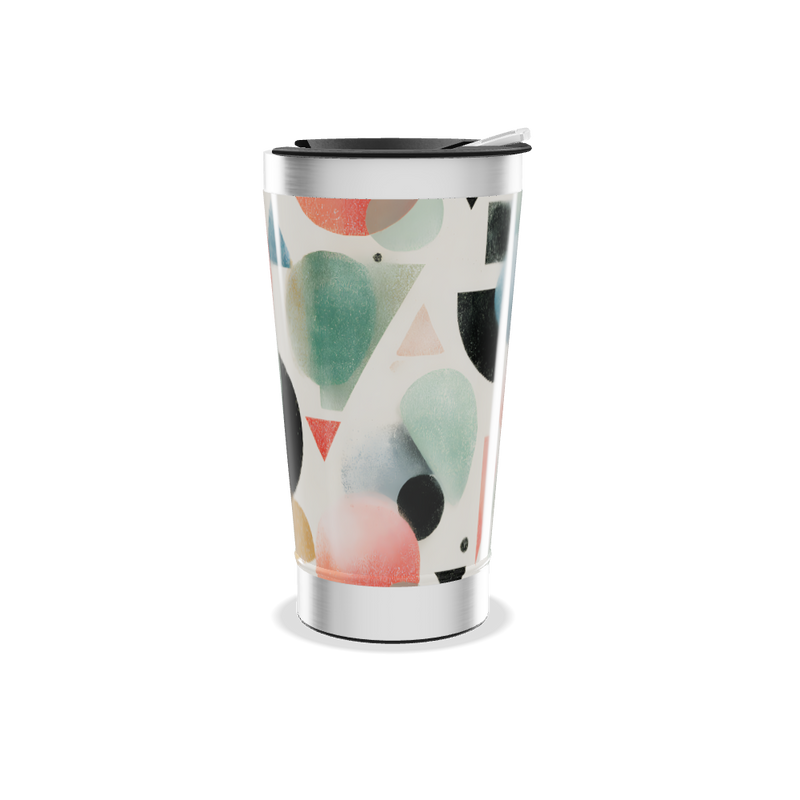 Copo Térmico - Estampa Geométrica Colorida