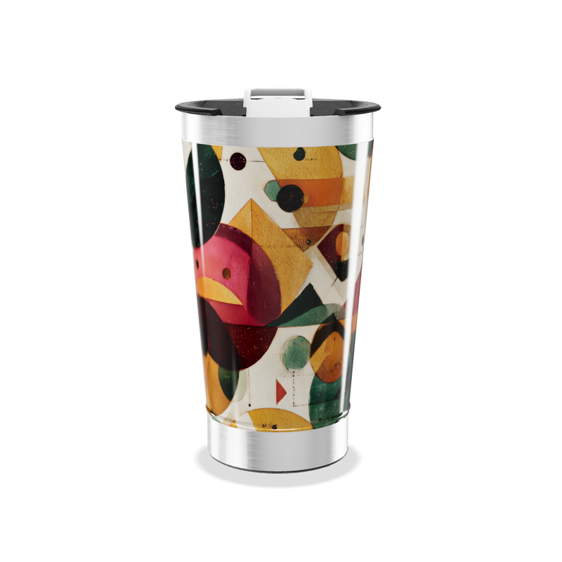 Copo Térmico - Estampa Geométrica Colorida