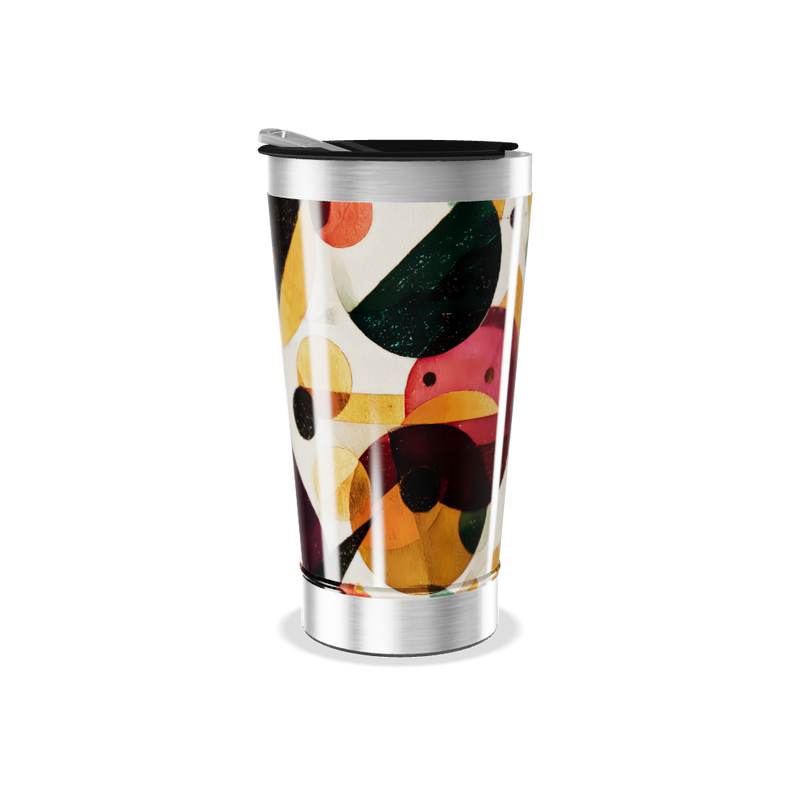 Copo Térmico - Estampa Geométrica Colorida