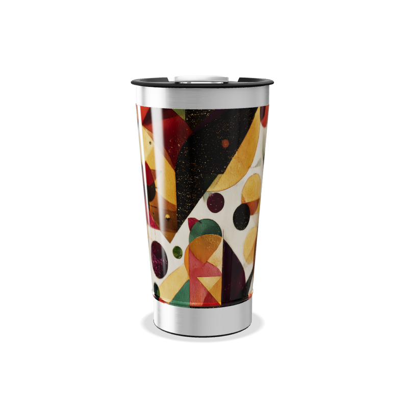 Copo Térmico - Estampa Geométrica Colorida