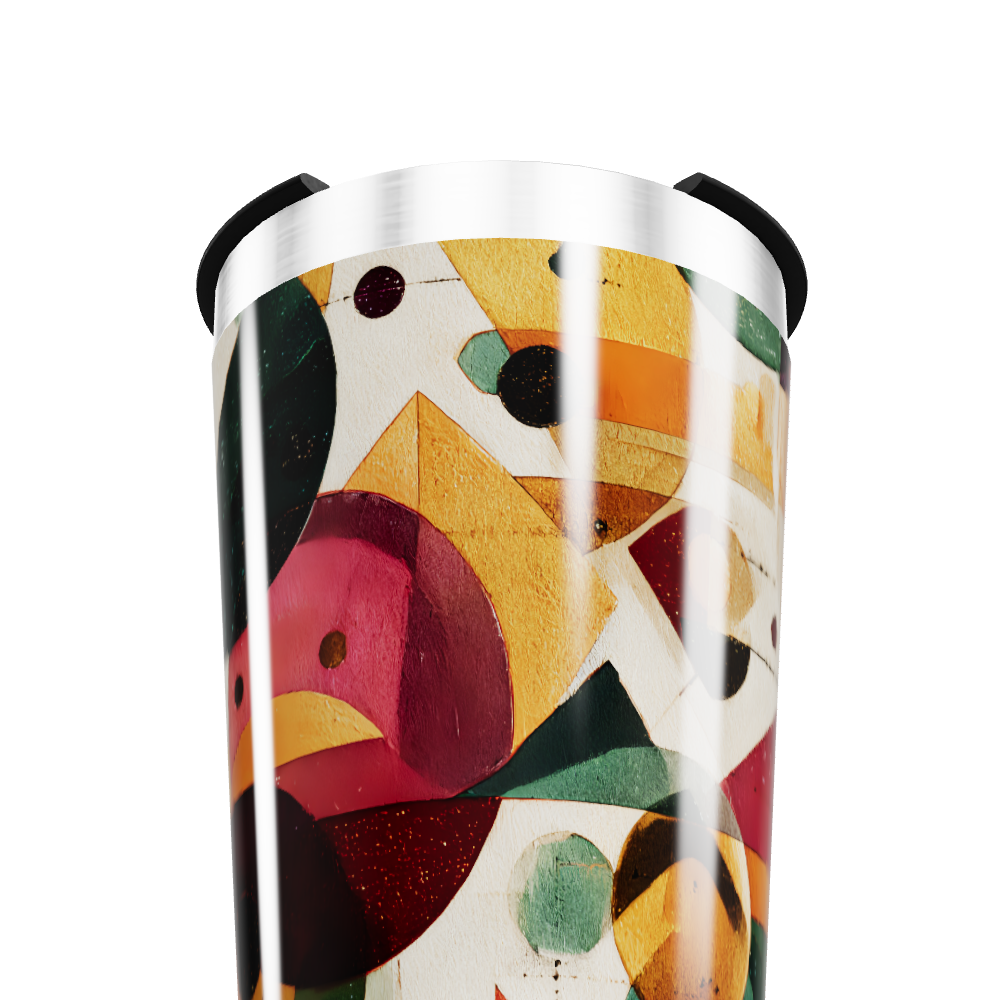 Copo Térmico - Estampa Geométrica Colorida