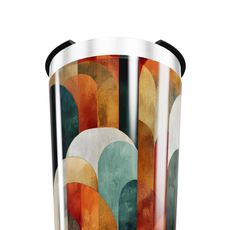 Copo Térmico - Estampa Colorida Retro