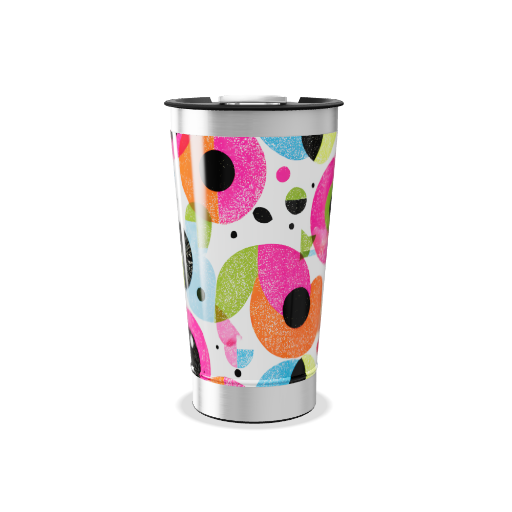 Copo Térmico - Estampa Colorida Geométrica